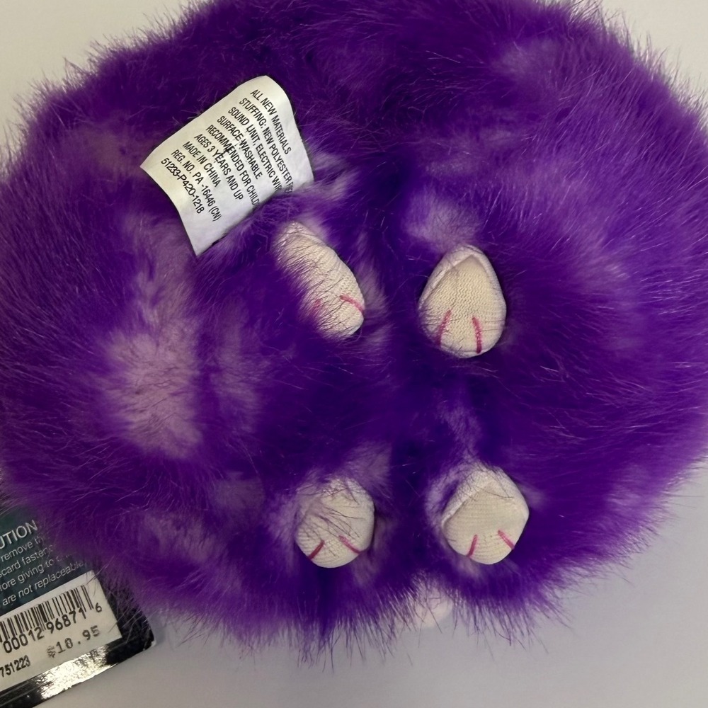 Harry Potter Pygmy Puff Purple Plush Sound Universal Studios Wizarding World Toy - Picture 4 of 4